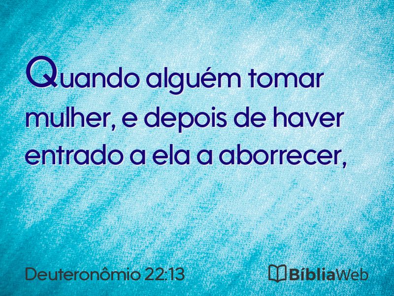 Deuteronômio 22:13 em imagem para compartilhar