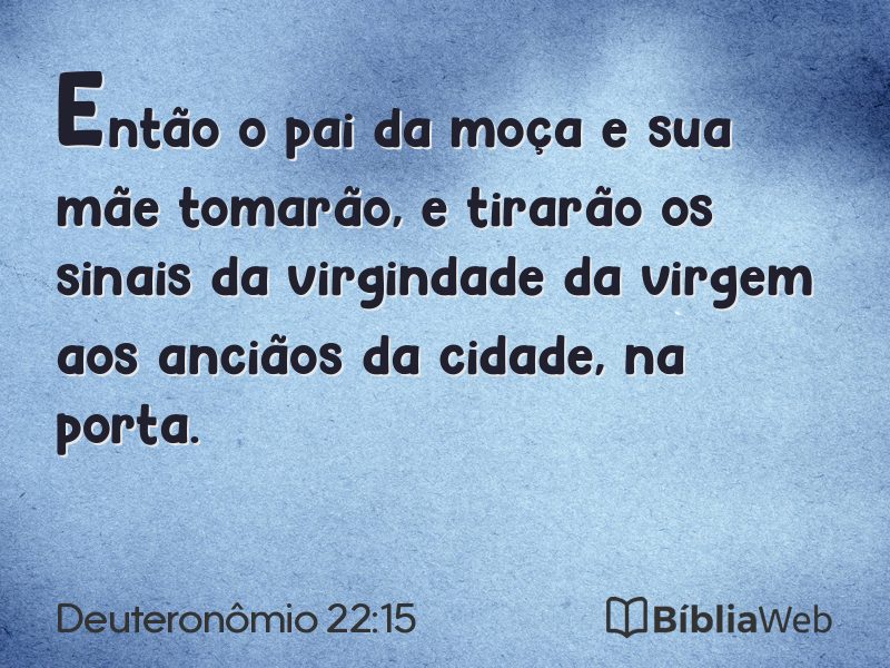 Deuteronômio 22:15 em imagem para compartilhar