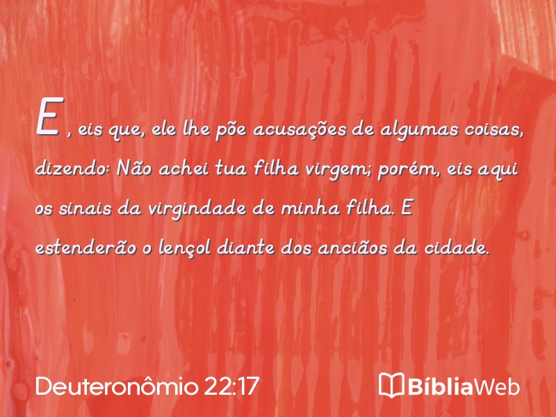 Deuteronômio 22:17 em imagem para compartilhar