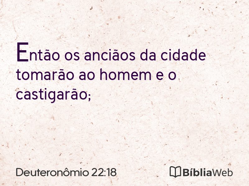 Deuteronômio 22:18 em imagem para compartilhar