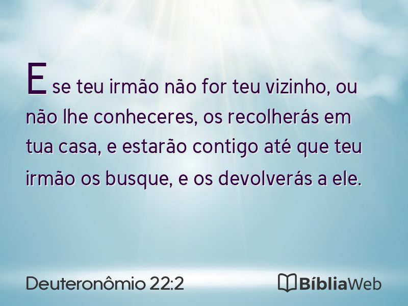 Deuteronômio 22:2 em imagem para compartilhar