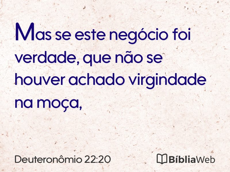 Deuteronômio 22:20 em imagem para compartilhar