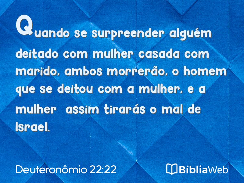 Deuteronômio 22:22 em imagem para compartilhar