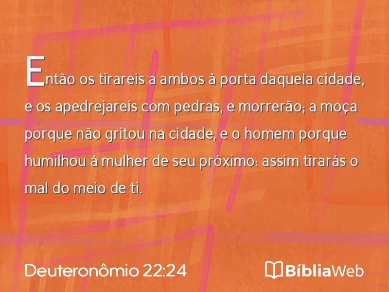 Deuteronômio 22:24 em imagem para compartilhar