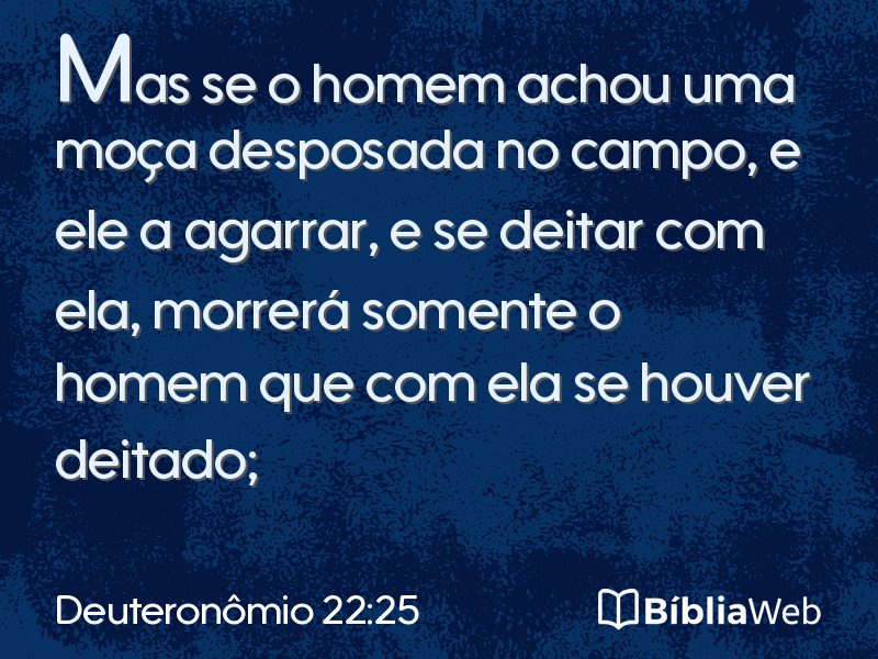 Deuteronômio 22:25 em imagem para compartilhar
