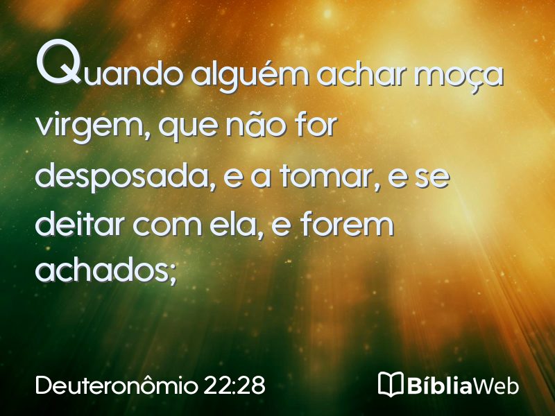 Deuteronômio 22:28 em imagem para compartilhar