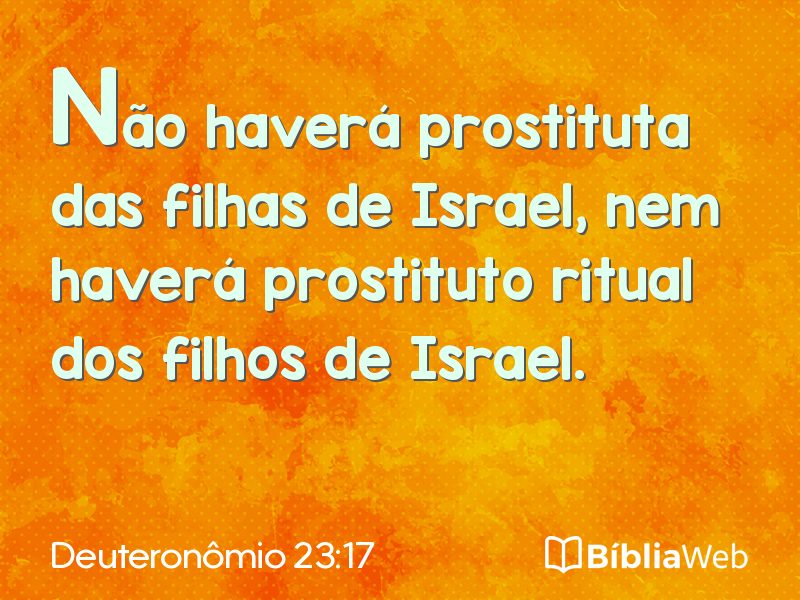Deuteronômio 23:17 em imagem para compartilhar