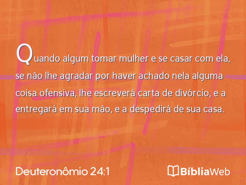 Deuteronômio 24:1 em imagem para compartilhar