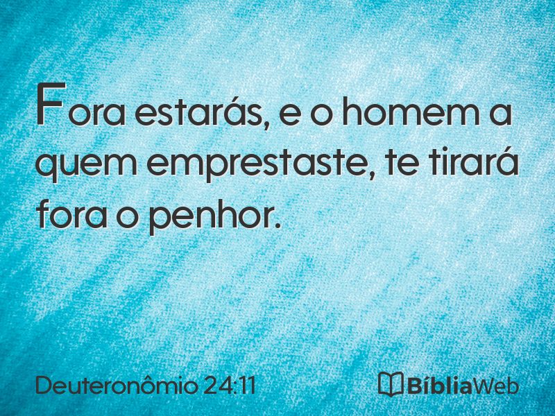 Deuteronômio 24:11 em imagem para compartilhar