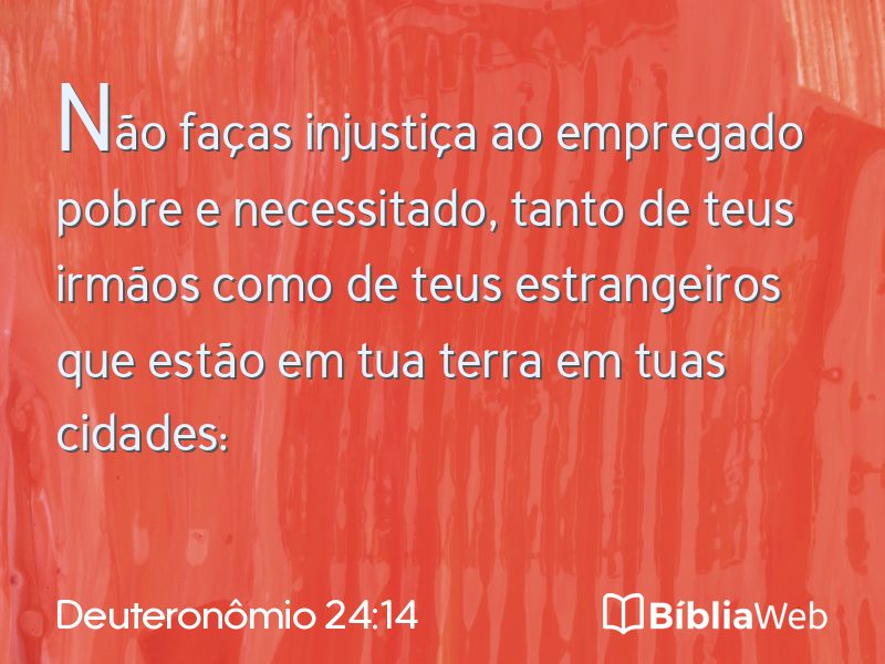 Deuteronômio 24:14 em imagem para compartilhar