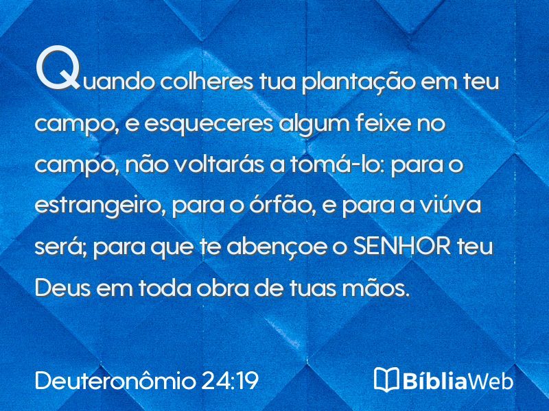 Deuteronômio 24:19 em imagem para compartilhar