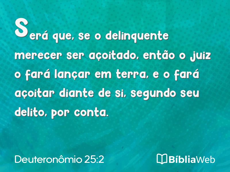Deuteronômio 25:2 em imagem para compartilhar