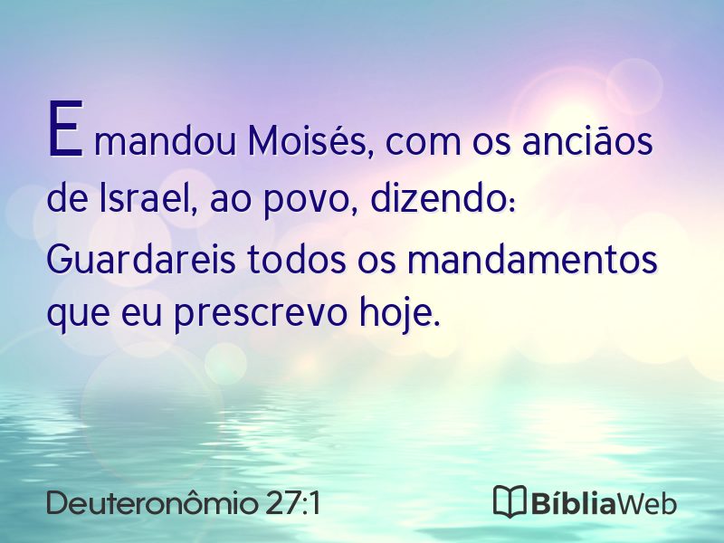 Deuteronômio 27:1 em imagem para compartilhar