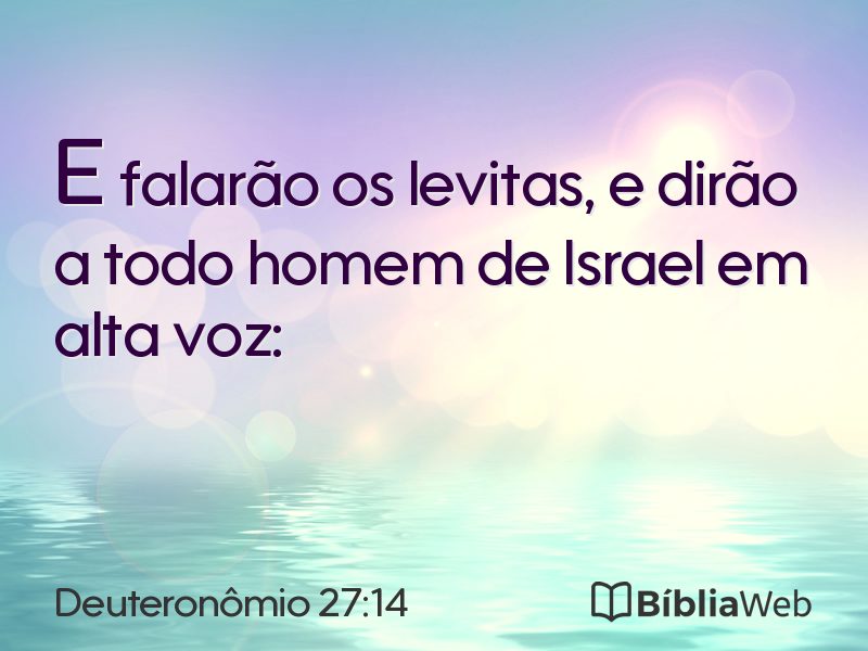 Deuteronômio 27:14 em imagem para compartilhar