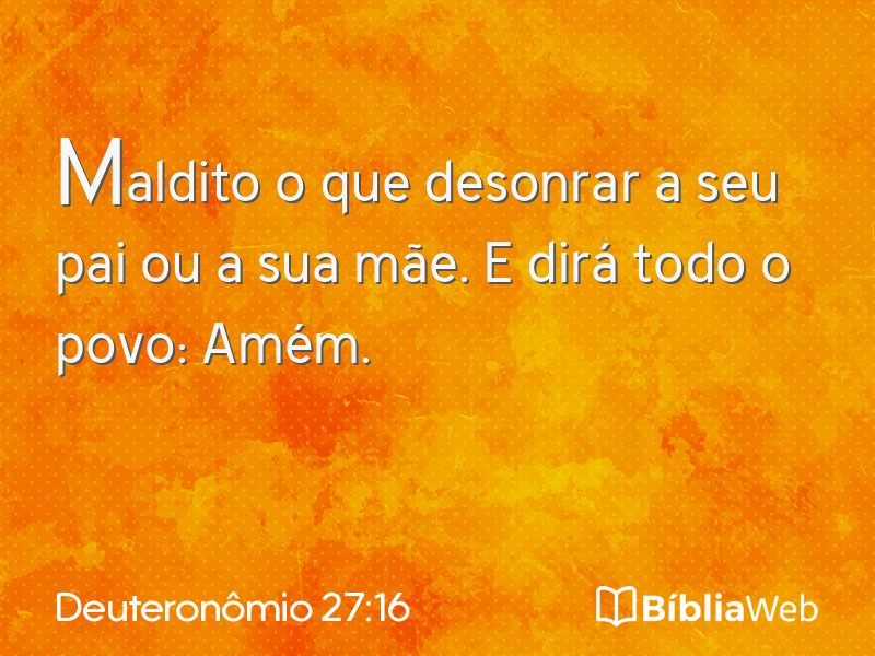 Deuteronômio 27:16 em imagem para compartilhar