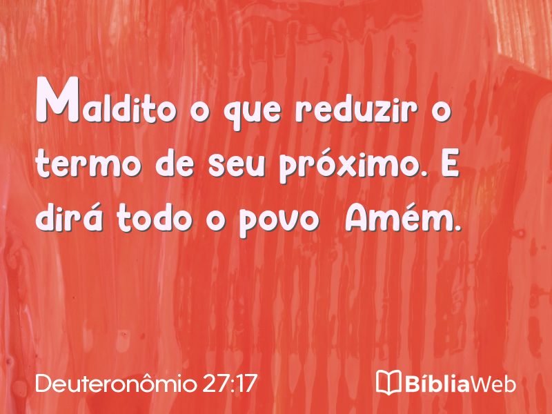 Deuteronômio 27:17 em imagem para compartilhar