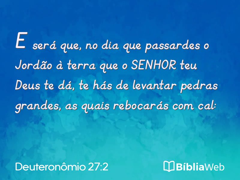 Deuteronômio 27:2 em imagem para compartilhar