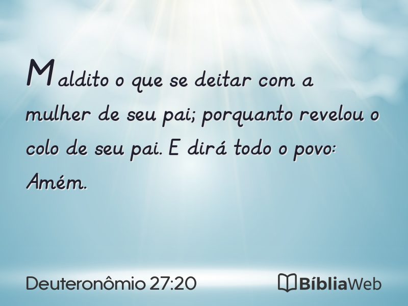 Deuteronômio 27:20 em imagem para compartilhar