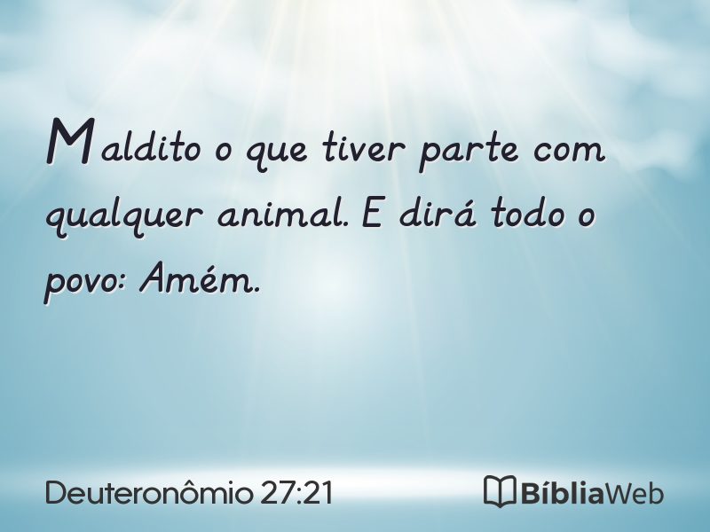Deuteronômio 27:21 em imagem para compartilhar