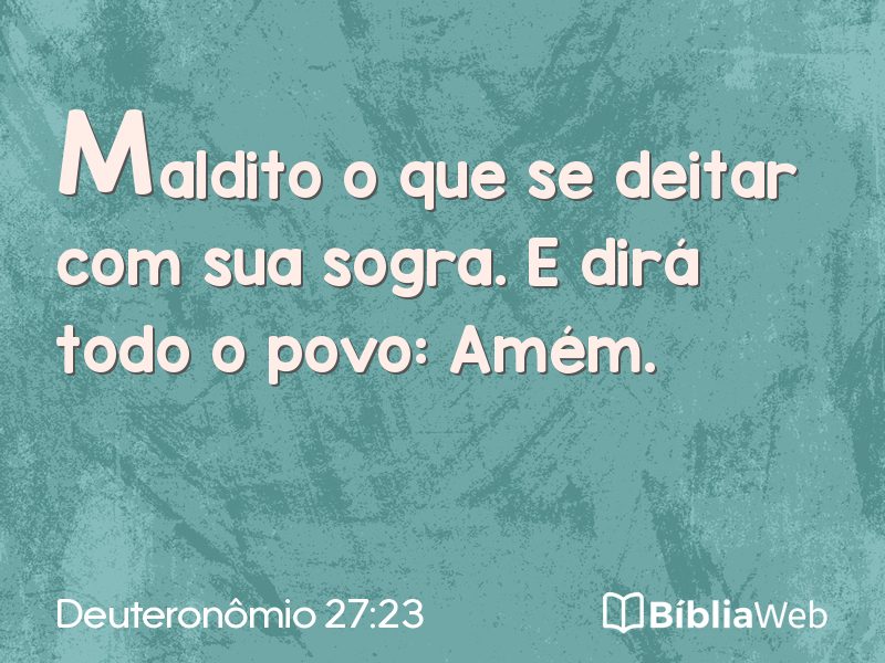Deuteronômio 27:23 em imagem para compartilhar