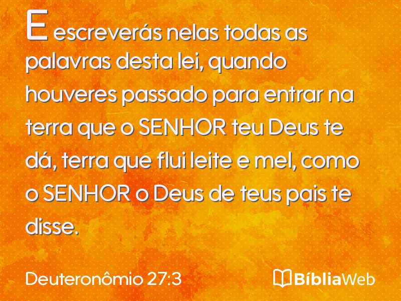 Deuteronômio 27:3 em imagem para compartilhar