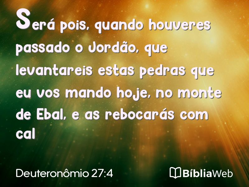 Deuteronômio 27:4 em imagem para compartilhar