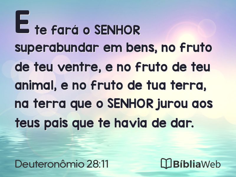 Deuteronômio 28:11 em imagem para compartilhar