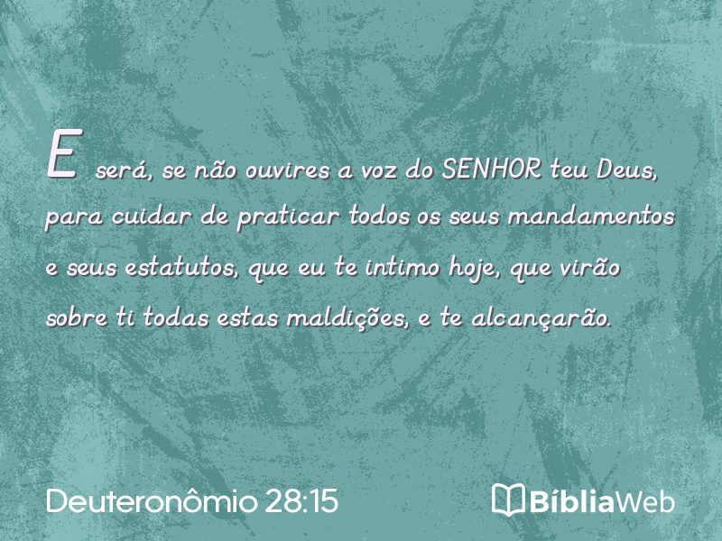 Deuteronômio 28:15 em imagem para compartilhar