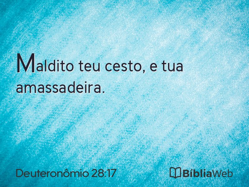 Deuteronômio 28:17 em imagem para compartilhar