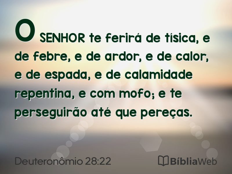 Deuteronômio 28:22 em imagem para compartilhar