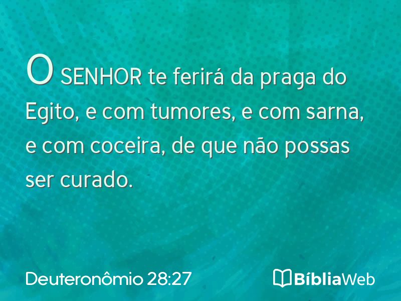 Deuteronômio 28:27 em imagem para compartilhar