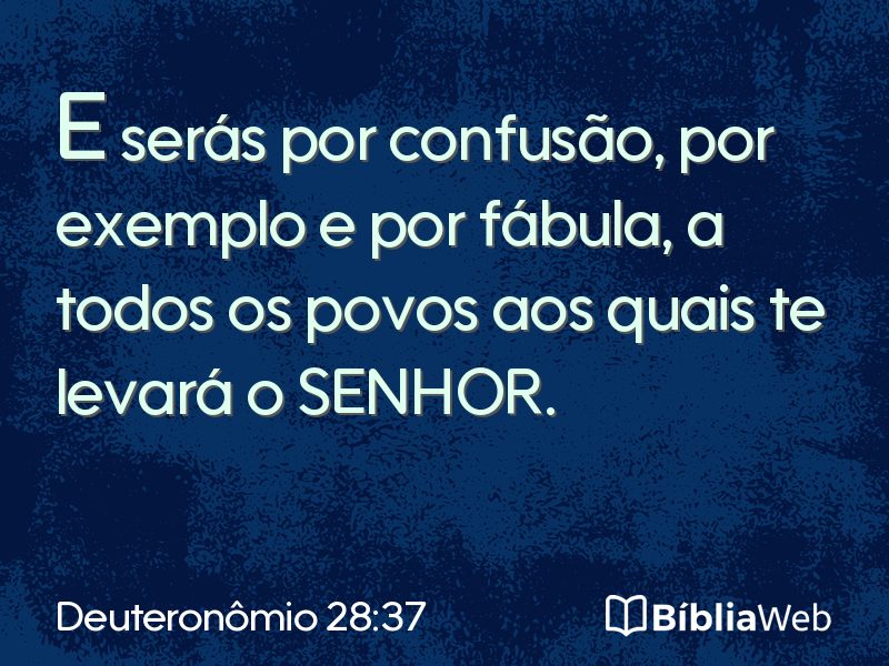 Deuteronômio 28:37 em imagem para compartilhar