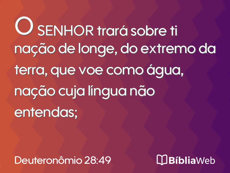 Deuteronômio 28:49 em imagem para compartilhar