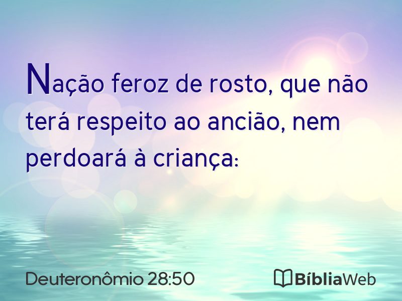 Deuteronômio 28:50 em imagem para compartilhar