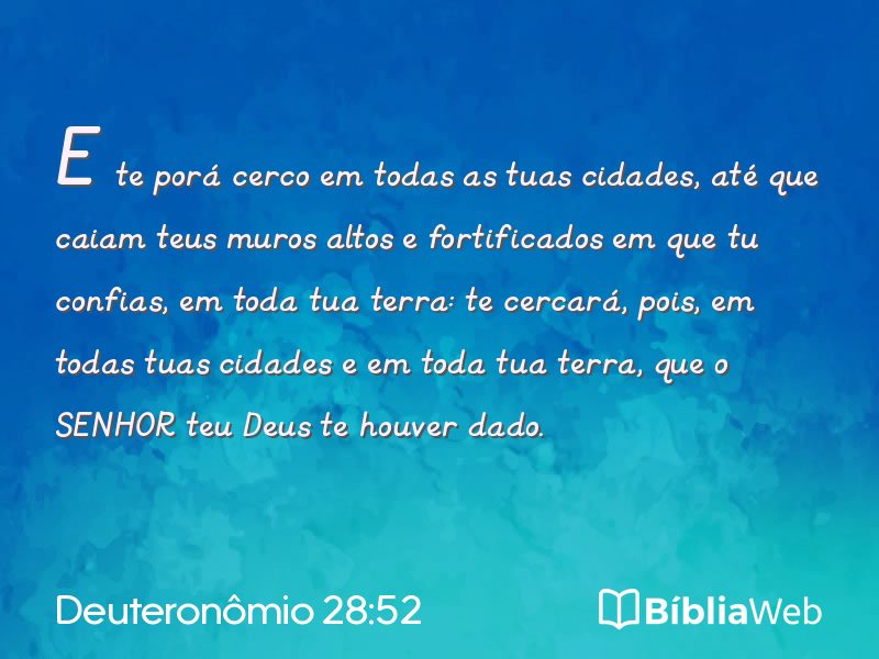 Deuteronômio 28:52 em imagem para compartilhar