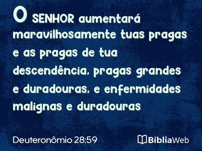 Deuteronômio 28:59 em imagem para compartilhar