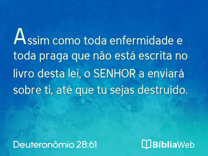 Deuteronômio 28:61 em imagem para compartilhar