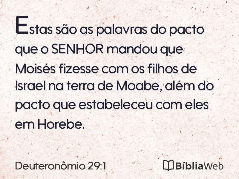 Deuteronômio 29:1 em imagem para compartilhar