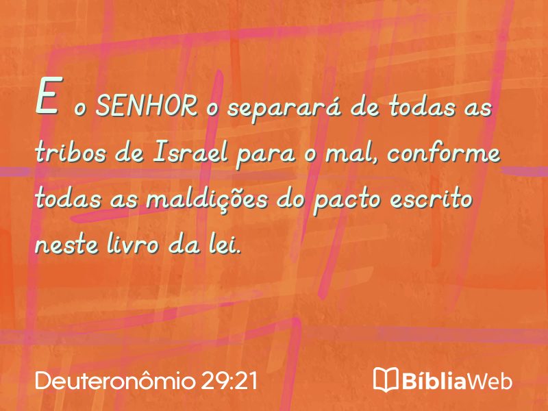 Deuteronômio 29:21 em imagem para compartilhar