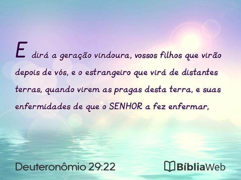 Deuteronômio 29:22 em imagem para compartilhar