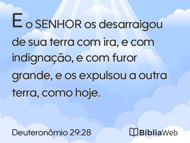 Deuteronômio 29:28 em imagem para compartilhar