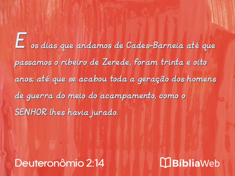 Deuteronômio 2:14 em imagem para compartilhar