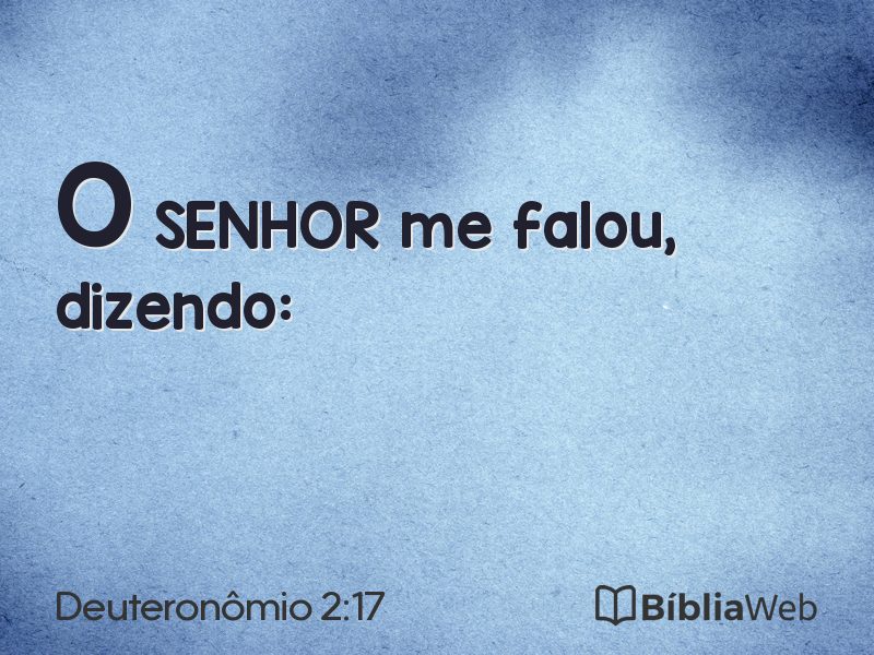 Deuteronômio 2:17 em imagem para compartilhar