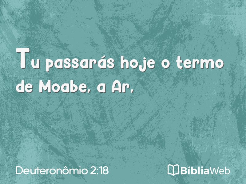 Deuteronômio 2:18 em imagem para compartilhar