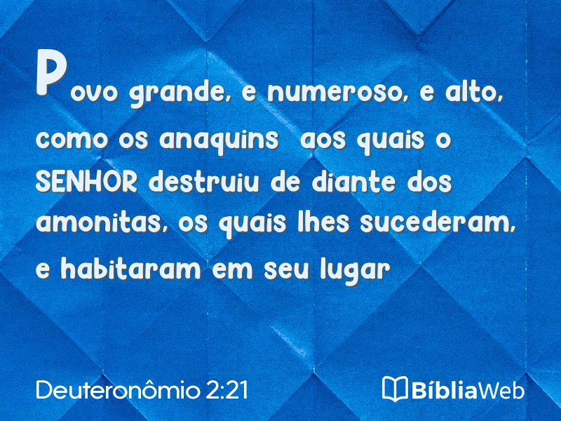 Deuteronômio 2:21 em imagem para compartilhar