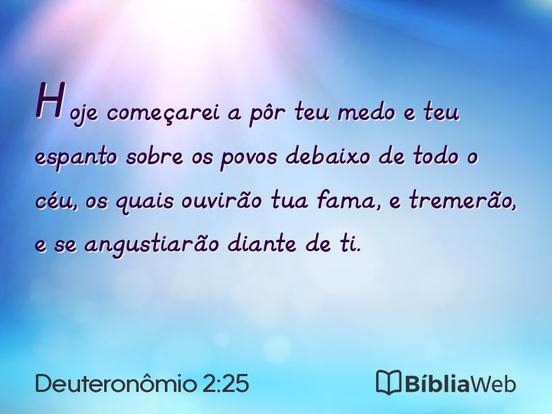 Deuteronômio 2:25 em imagem para compartilhar