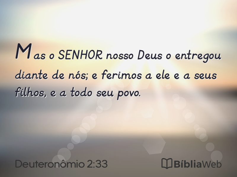 Deuteronômio 2:33 em imagem para compartilhar