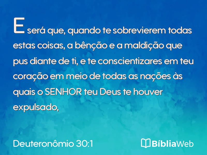 Deuteronômio 30:1 em imagem para compartilhar