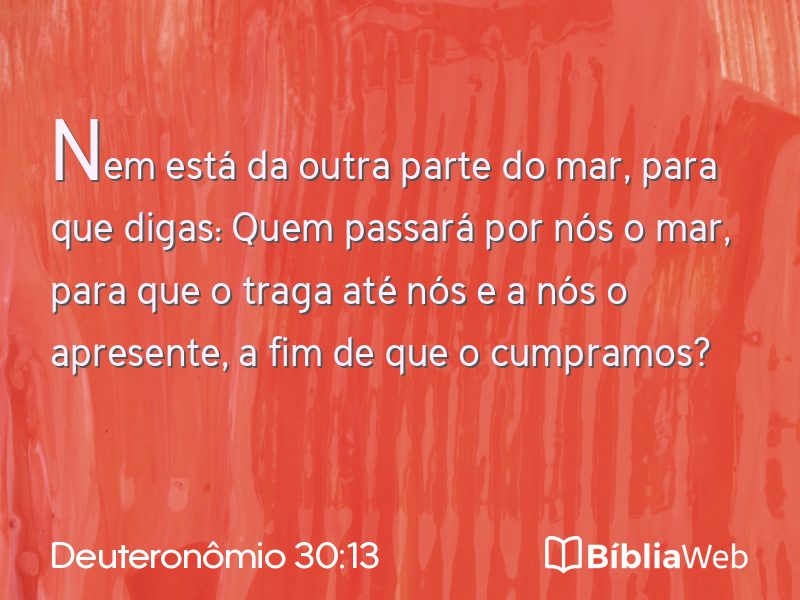 Deuteronômio 30:13 em imagem para compartilhar