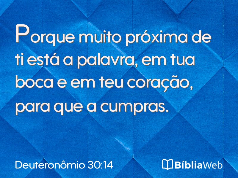 Deuteronômio 30:14 em imagem para compartilhar